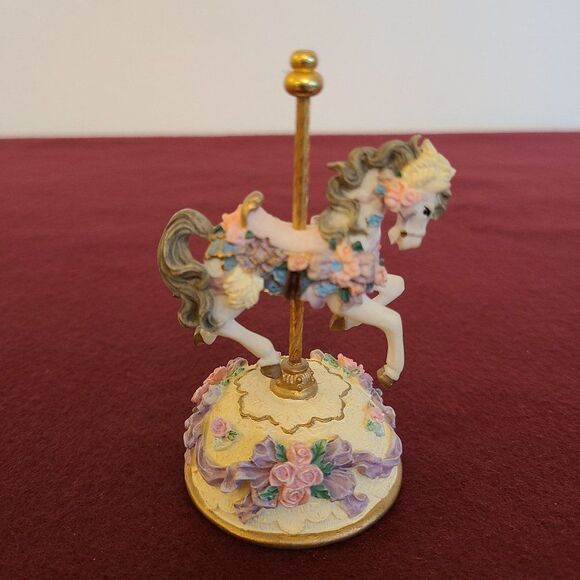 Westland 1997 Musical Carousel Horse Plays "My Favorite Things" Vintage Works - Picture 4 of 15